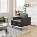 Zuo Modern Decade Armchair in Brown/Vintage Gray
