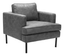 Zuo Modern Decade Armchair in Brown/Vintage Gray