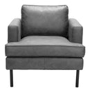 Zuo Modern Decade Armchair in Brown/Vintage Gray