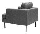 Zuo Modern Decade Armchair in Brown/Vintage Gray