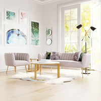 Zuo Modern Deco Accent Chair in Beige/Gray