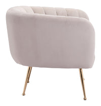 Zuo Modern Deco Accent Chair in Beige/Gray