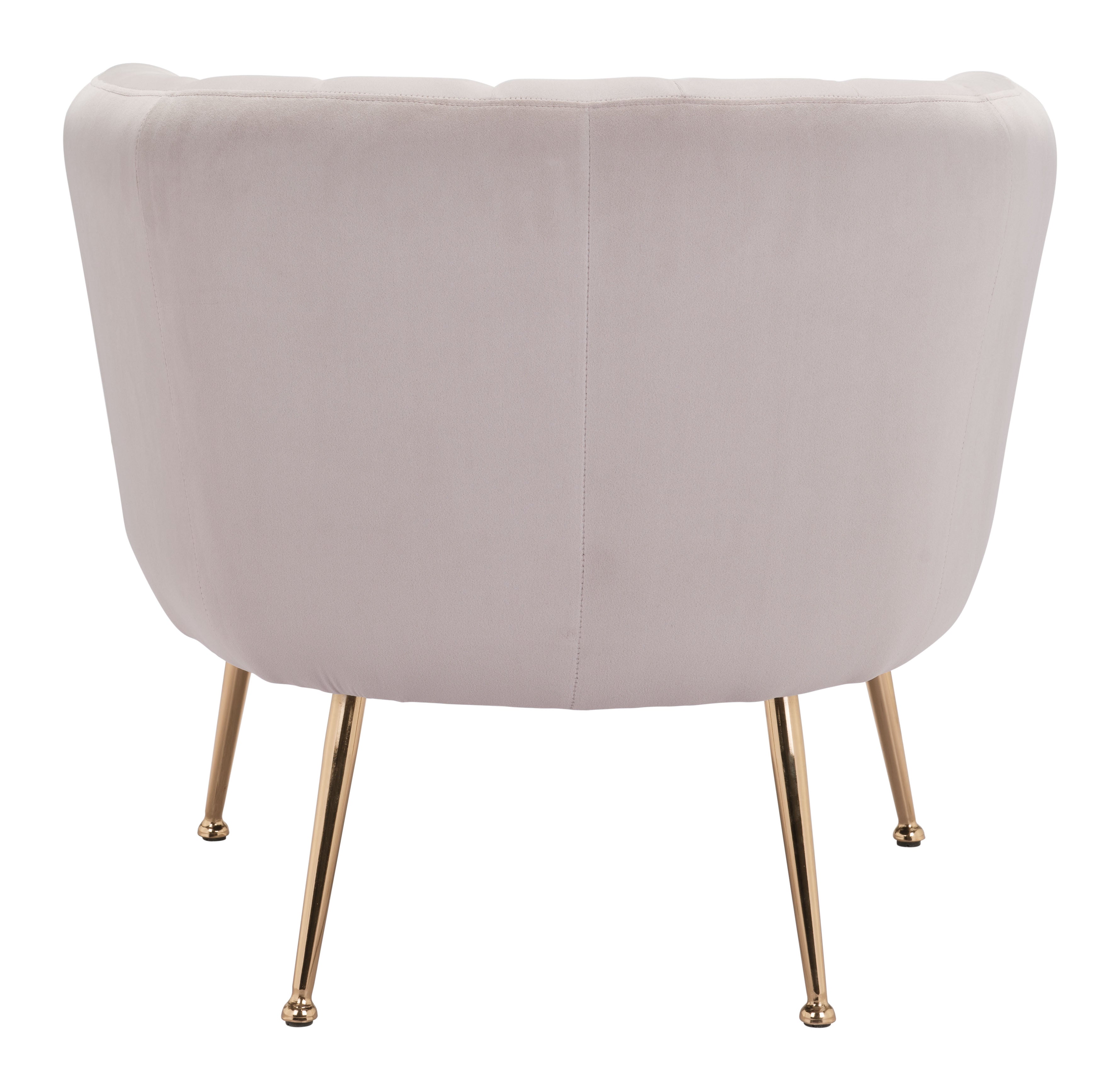 Zuo Modern Deco Accent Chair in Beige/Gray