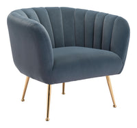 Zuo Modern Deco Accent Chair in Beige/Gray