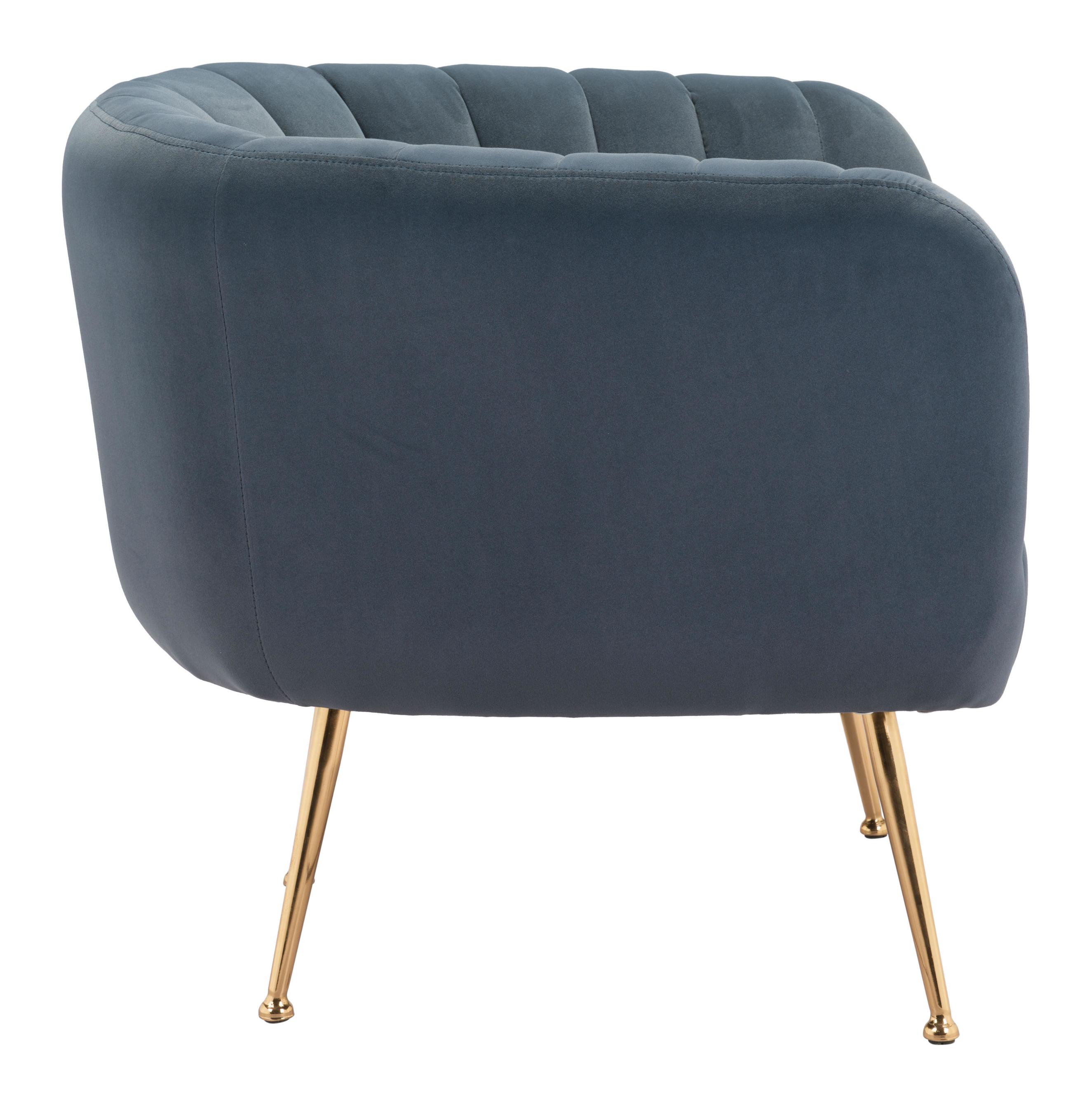 Zuo Modern Deco Accent Chair in Beige/Gray