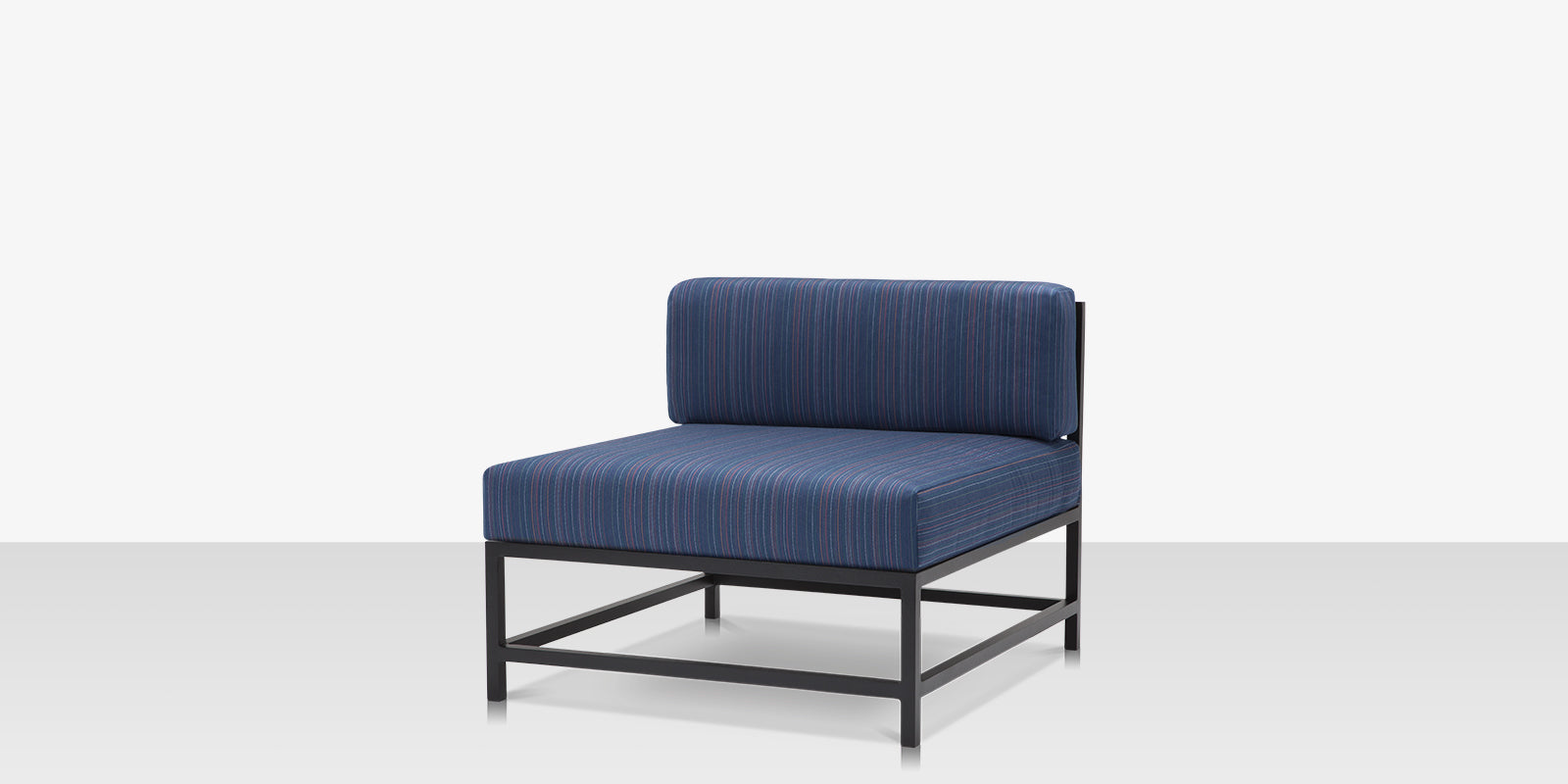 DecoScapes Delano Aluminum Modular Armless Lounge Chair