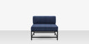 DecoScapes Delano Aluminum Modular Armless Lounge Chair