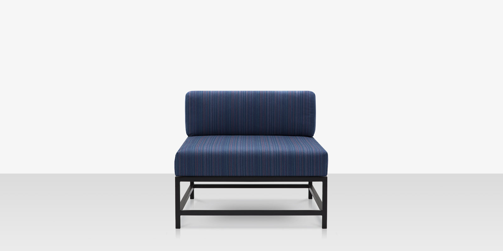 DecoScapes Delano Aluminum Modular Armless Lounge Chair