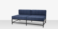DecoScapes Delano Aluminum Modular Armless Loveseat