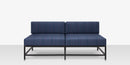 DecoScapes Delano Aluminum Modular Armless Loveseat