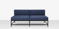 DecoScapes Delano Aluminum Modular Armless Loveseat
