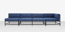 DecoScapes Delano Aluminum Modular Armless Lounge Chair