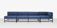 DecoScapes Delano Aluminum Modular Armless Lounge Chair