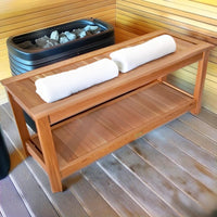 All Things Cedar Deluxe Sauna Bench