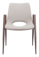 Zuo Modern Desi Dining Chair in Black & Walnut/Azure Gray & Walnut/Beige & Walnut