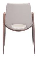 Zuo Modern Desi Dining Chair in Black & Walnut/Azure Gray & Walnut/Beige & Walnut