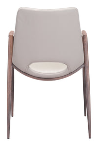 Zuo Modern Desi Dining Chair in Black & Walnut/Azure Gray & Walnut/Beige & Walnut
