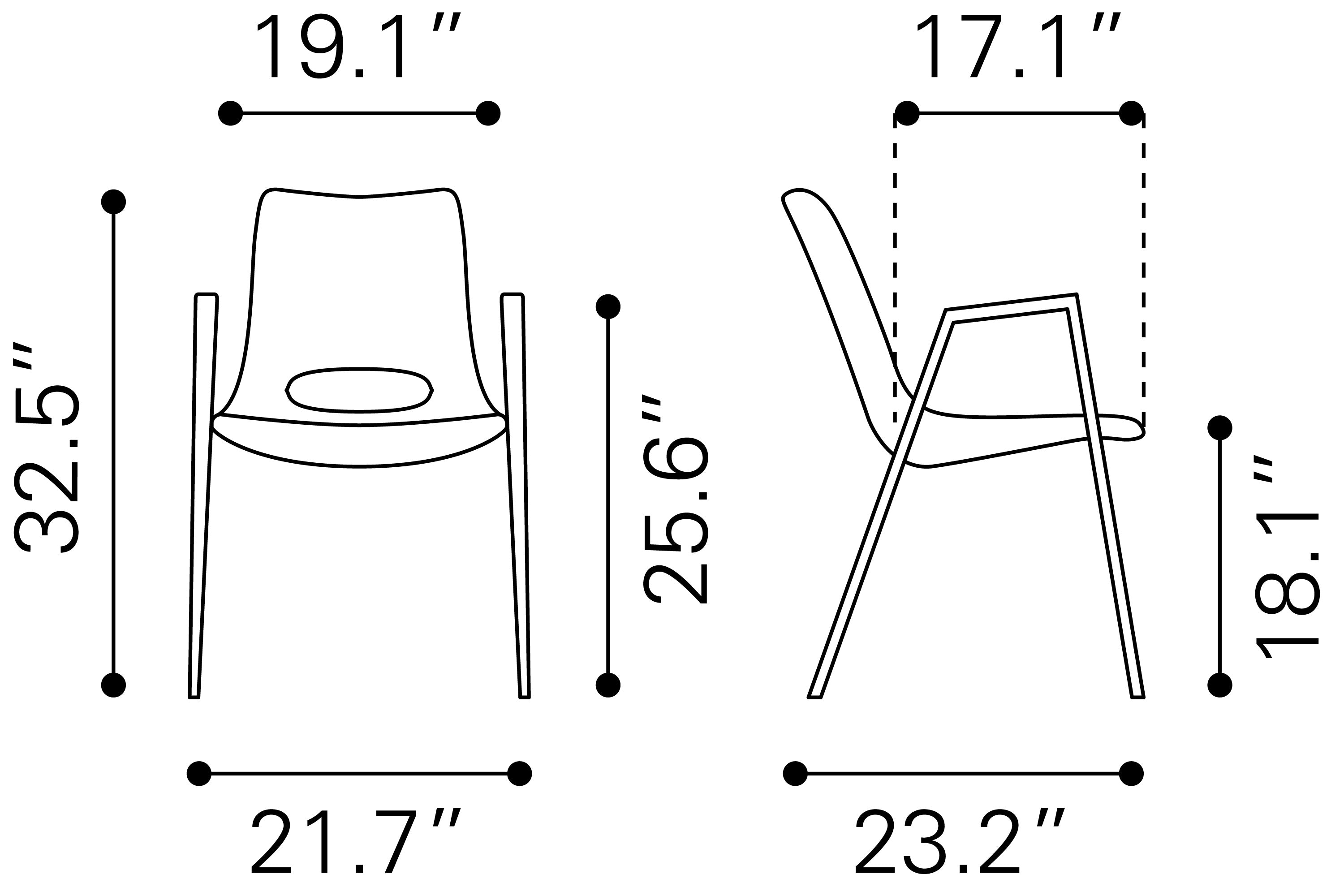Zuo Modern Desi Dining Chair