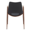 Zuo Modern Desi Dining Chair in Black & Walnut/Azure Gray & Walnut/Beige & Walnut