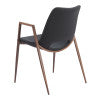 Zuo Modern Desi Dining Chair in Black & Walnut/Azure Gray & Walnut/Beige & Walnut