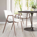 Zuo Modern Desi Dining Chair in Black & Walnut/Azure Gray & Walnut/Beige & Walnut