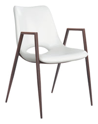 Zuo Modern Desi Dining Chair in Black & Walnut/Azure Gray & Walnut/Beige & Walnut