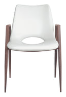 Zuo Modern Desi Dining Chair in Black & Walnut/Azure Gray & Walnut/Beige & Walnut