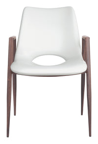 Zuo Modern Desi Dining Chair in Black & Walnut/Azure Gray & Walnut/Beige & Walnut