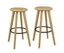 Greenington Mimosa Bar Height Stool, Caramelized - Set of Two