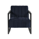 Sunpan Joaquin Lounge Chair Bravo Metal / Metropolis Blue