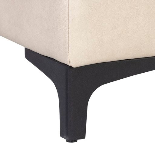 Sunpan Janet Storage Bench Antonio Charcoal / Bravo Black / Bravo Cream