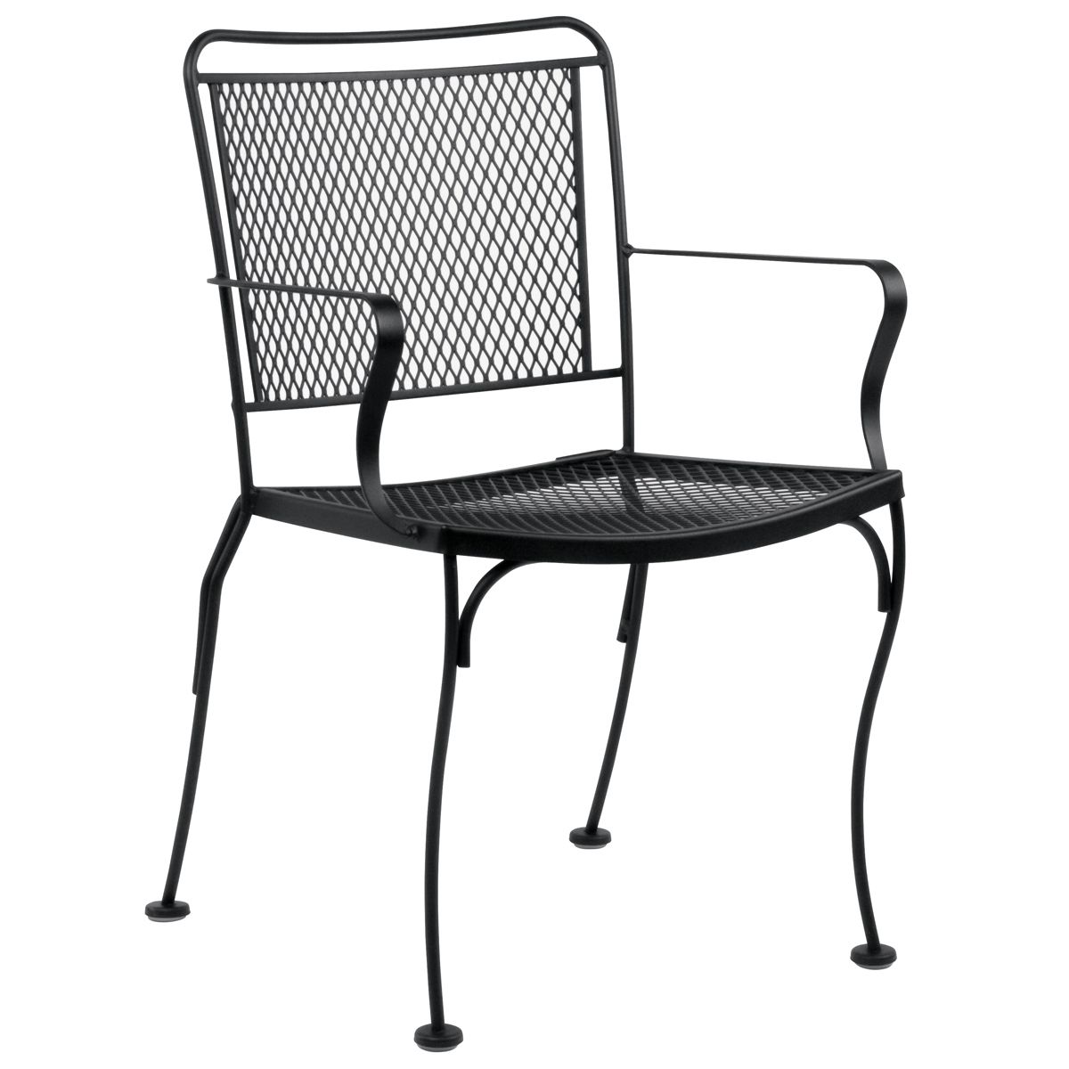 Woodard Constantine Dining Arm Chair With Optional Cushion - Stackable