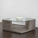Sunpan Odis Coffee Table Grey / White