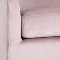 Sunpan Hazel Swivel Lounge Chair in Gold - Belfast Heather Grey / Black Sky / Blush Sky / Burgundy Sky / Deep Green Sky / Navy Blue Sky / Dark-Bronze Gold Sky