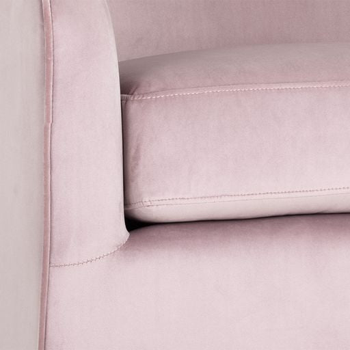 Sunpan Hazel Swivel Lounge Chair in Gold - Belfast Heather Grey / Black Sky / Blush Sky / Burgundy Sky / Deep Green Sky / Navy Blue Sky / Dark-Bronze Gold Sky
