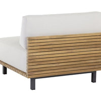 Sunpan Geneve Modular Armless Chair in Palazzo Cream