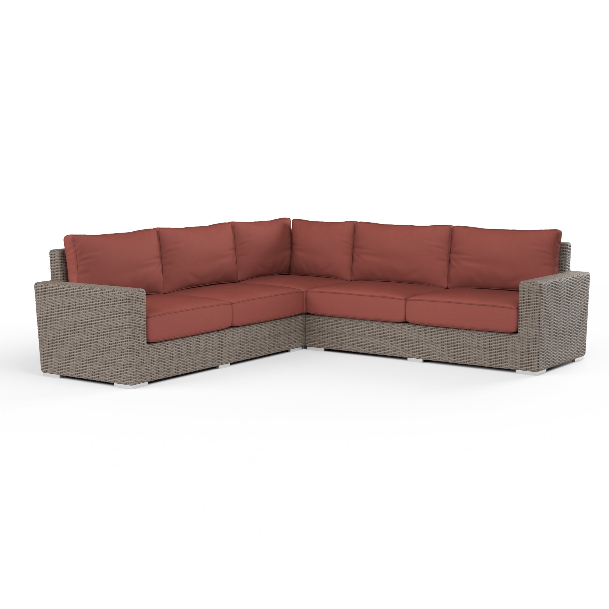 Sunset West Coronado Wicker Sectional With Cushions
