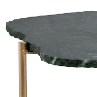 Sunpan Saunders Coffee Table Top Green / White Marble