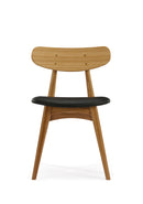 Greenington Cassia Dining Chair With Leather Seat Caramelized - Set of Two