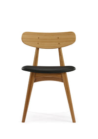 Greenington Cassia Dining Chair With Leather Seat Caramelized - Set of Two