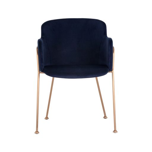 Sunpan Odesa Dining Armchair Abbington Navy / Dillon Cream