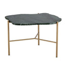 Sunpan Saunders Coffee Table Top Green / White Marble