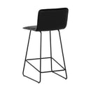 Sunpan Jovanah Counter Stool in Aosta Autumn / Aosta Jade / Bravo Black - Set of Two