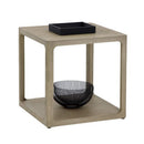 Sunpan Doncaster Side Table in Black / Smoke Grey