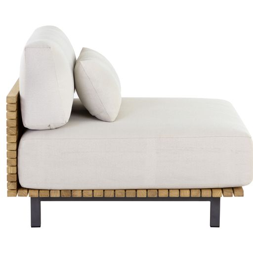 Sunpan Geneve Modular Armless Chair in Palazzo Cream