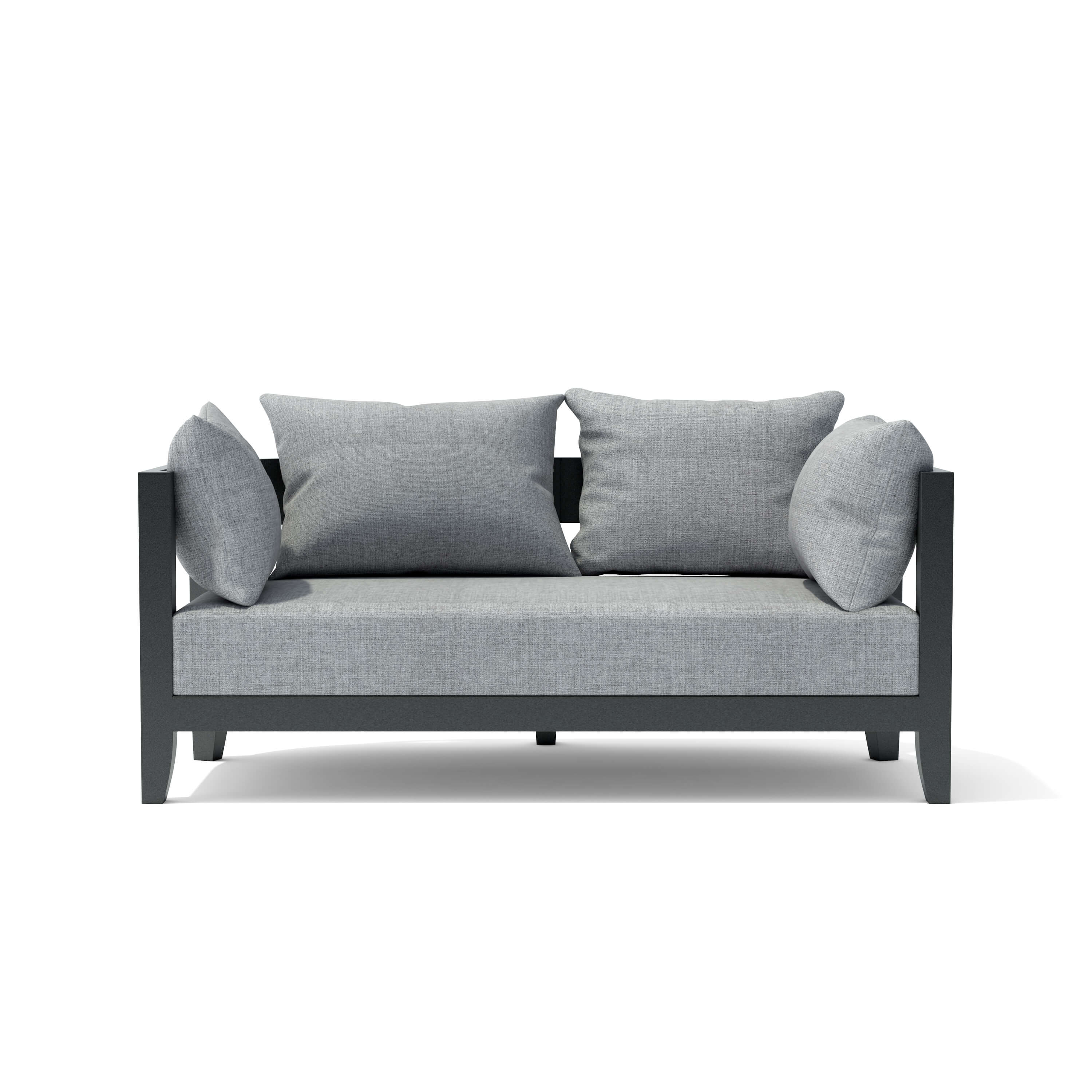 Anderson Teak Coronado Deep Seating Aluminum Loveseat