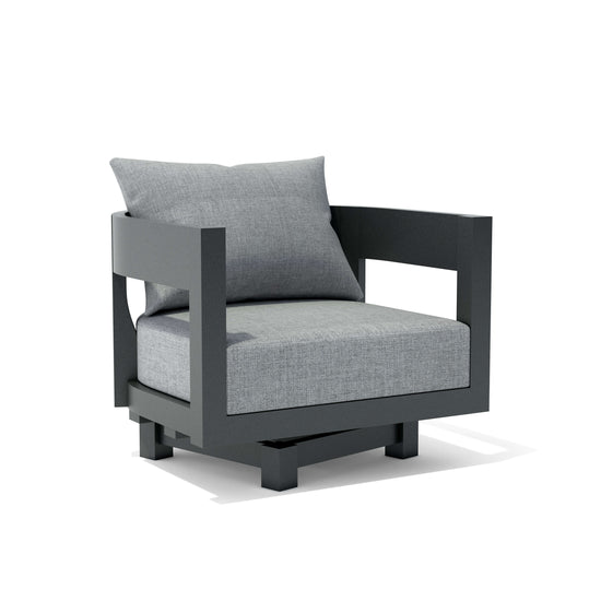 Anderson Teak Coronado Aluminum Swivel Armchair