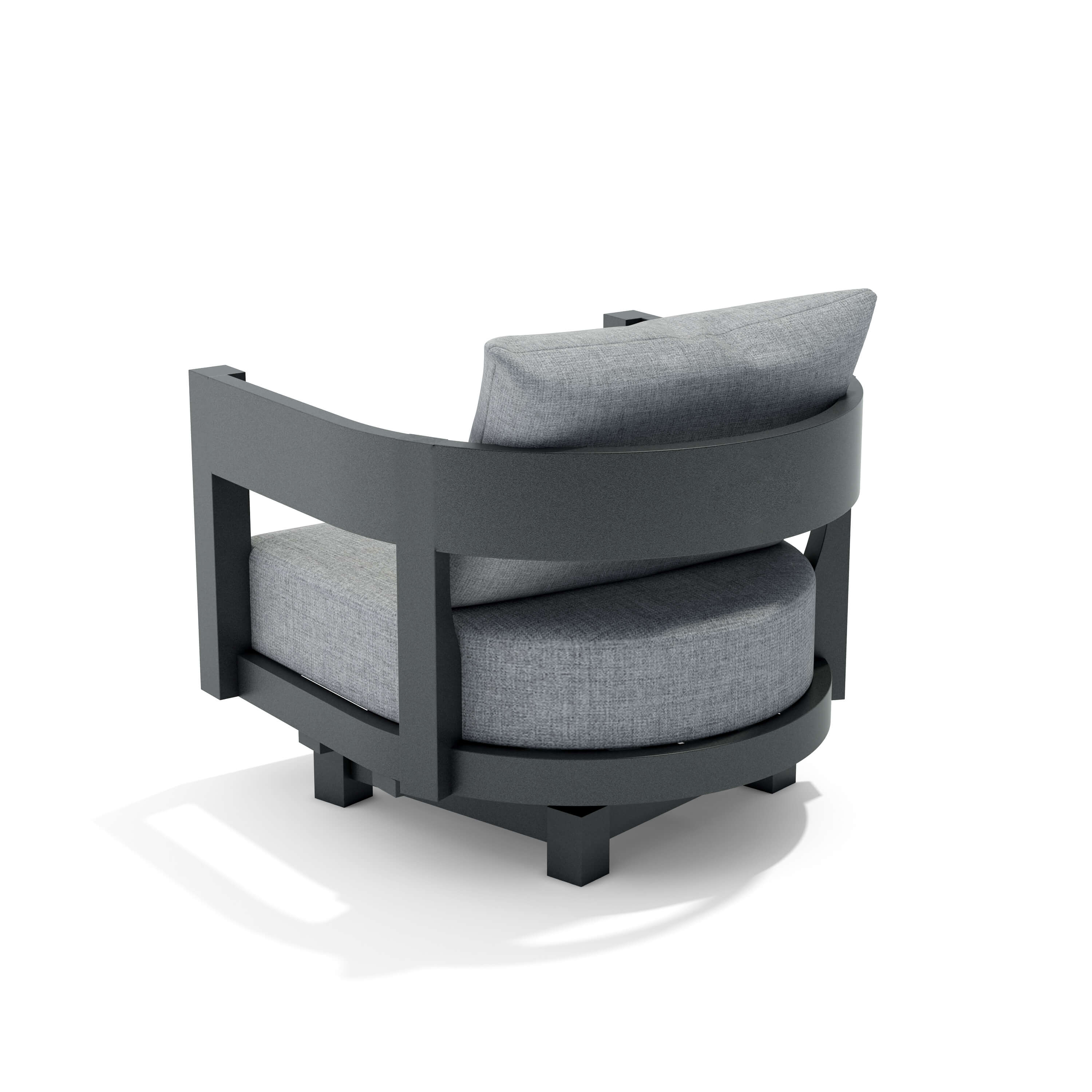 Anderson Teak Coronado Aluminum Swivel Armchair