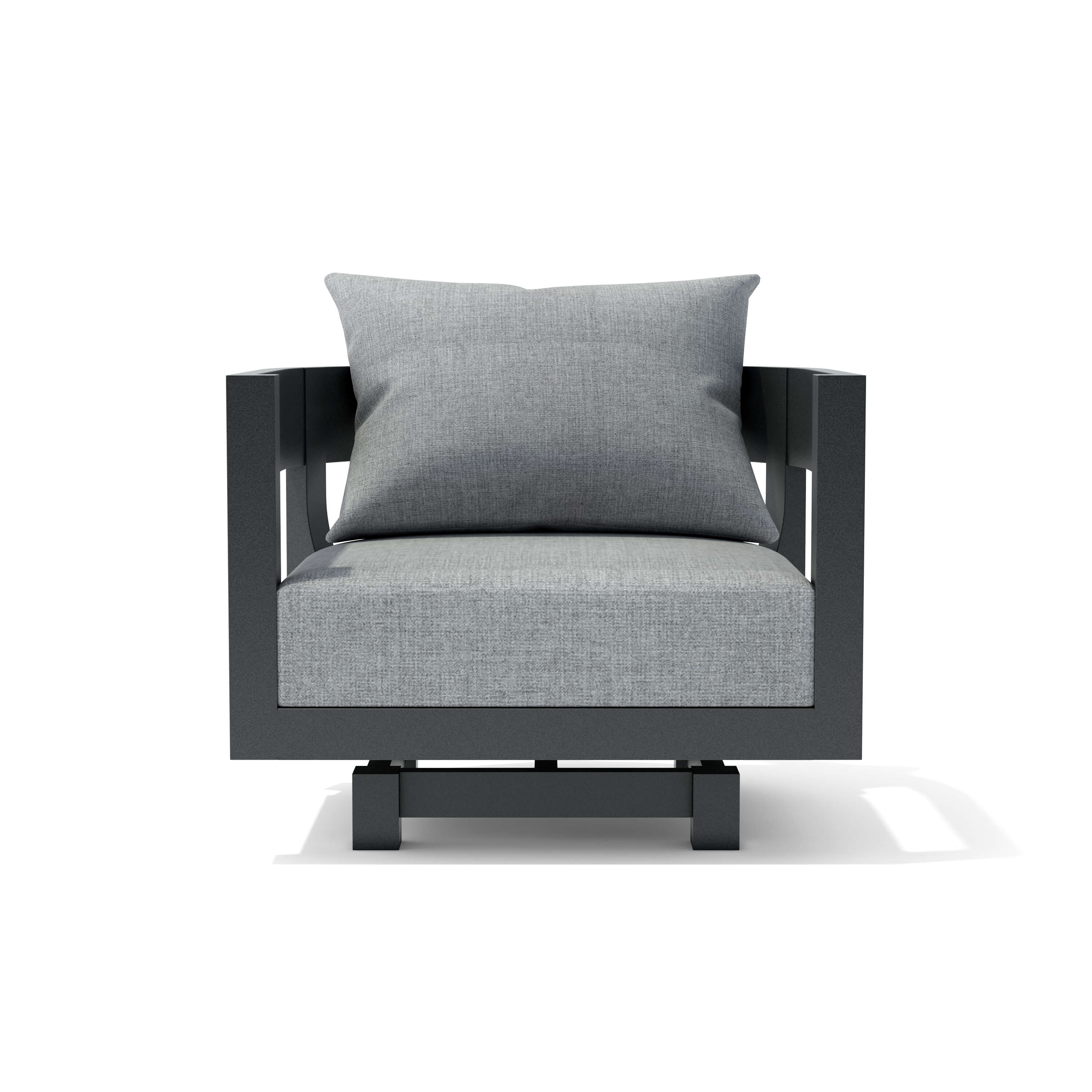 Anderson Teak Coronado Aluminum Swivel Armchair