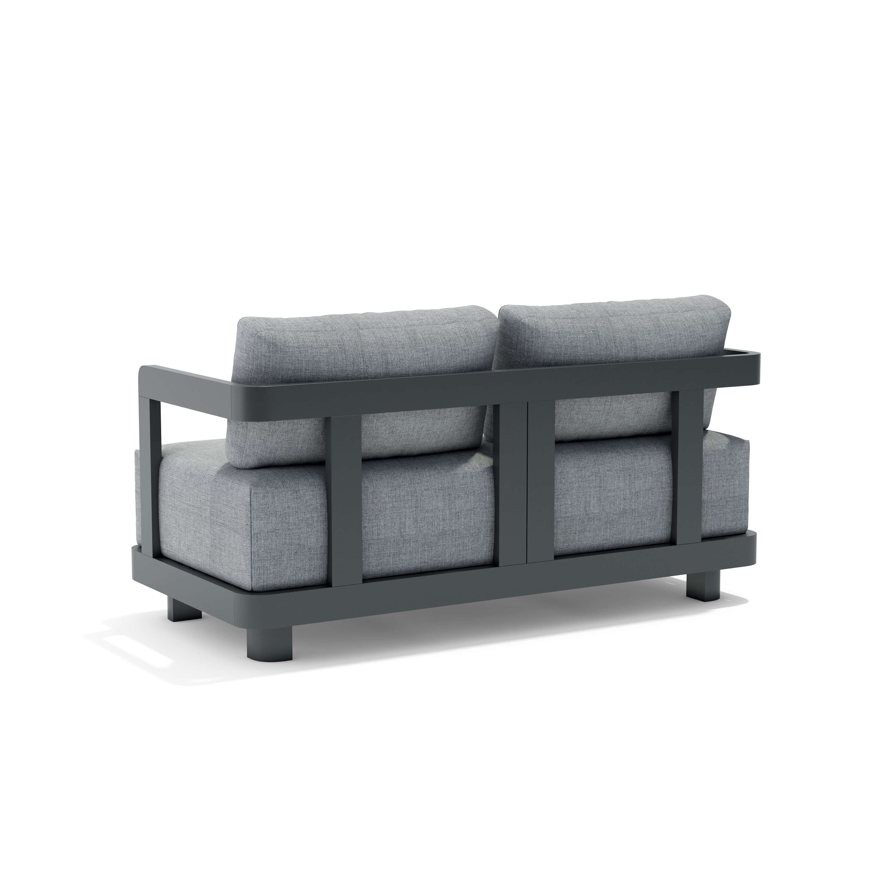 Anderson Teak Granada Deep Seating Aluminum Loveseat